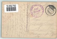 57810 Moncourt 1917 - Kirche Feldpost WK I