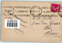 65100 Lourdes 1935 - Kirche Ort lt. Stempel