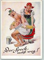 Kur - Verlag Lengauer Nr. 3095 a AK Dicker Mensch