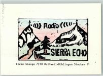Sierra Echo To Radio Zebra 1 Qsl-Karte 1977