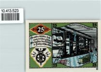 07381 O6840 Pößneck - Notgeld Rotationsdruckmaschine