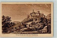 37120 W3406 Bovenden - Burg Plesse AK nach altem Stich