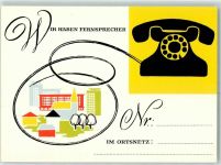 Wir haben Fernsprecher AK Telefon