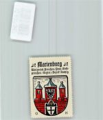 Marienburg Malbork - Vignette Wappen Kaffee Hag 1920-1940