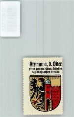 Steinau an der Oder Scinawa - Vignette Wappen Kaffee Hag 1920-1940 Adler