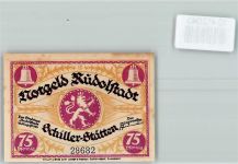 07407 O6820 Rudolstadt - Notgeld Schiller's Wohnung 1788