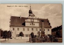 04874 O7293 Belgern b Torgau - Markt mit Rathaus