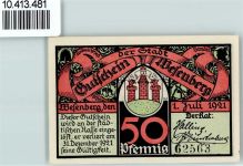 23858 W2067 Wesenberg , Holst - Notgeld