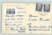 01896 O8514 Pulsnitz - Platz der Befreiung Ratskeller Motorräder Autos