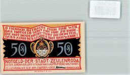 07937 O6570 Zeulenroda - Notgeld