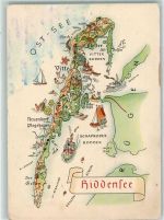 18565 O2359 Vitte - Landkarte Hiddensee