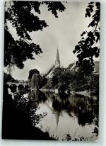 72108 W7407 Rottenburg am Neckar - Neckar Neckarbrücke Kirchturm