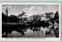 91320 W8553 Ebermannstadt - Wiesentbrücke mit Postamt