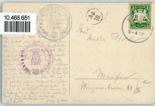 82467 W8100 Knorrhütte 1907 - Plattköpfe Plattferner Hüttenstempel