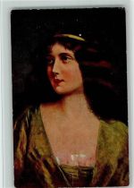 Nr. 906 Asti-Kopf - von Asti - Frauenporträt AK Degi Künstlerkarte