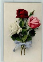 Nr. 618 - Rosen mit einer Schleife gebunden Rommel 1916