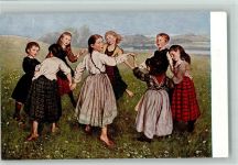 Verlag Seemann - sign Thoma - Kinderreigen AK E. A. Seemann Künstlerkarte