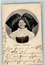 Elsässerin 1906 AK Trachten Elsass