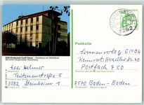 64521 W6080 Groß-Gerau - Ganzsache Stadthaus am Marktplatz