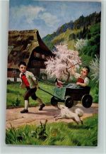Serie 59197-6 aus dem Schwarzwald, Kinderspiele, gute Erhaltung Schwarzwald Maler