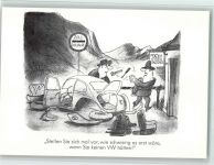 Aus der Serie "Spaß am VW" , Zoll - gute Erhaltung AK VW