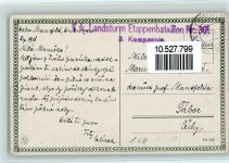 Trachten aus Polen - Feldpoststempel Landsturm Etappenbataillon Nr. 30 3. Komp. Feldpoststempel WK I