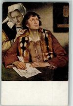 Nr. 215 sign Gebhardt - Reformationszeit - Brief schreiben E. A. Seemann Künstlerkarte
