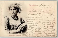 Costume della Lombardia AK Trachten Italien 1898