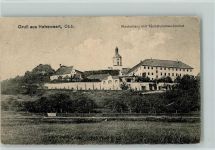 W8899 Hohenwart , Paar Kosterberg mit Taubstummen-Institut Taubheit Gebrauchsspuren