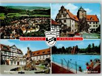 36110 W6407 Schlitz - Marktplatz St. Georgsbrunnen Schwimmbad Vorderburg