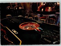 W7570 Baden-Baden Der Goldtisch Roulette AK Casino 1967
