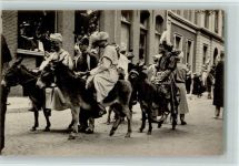 XIIIe Lustrum Delftsch Studentencorps , Maskerade mit Esel 1913 AK Studentika