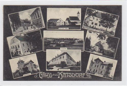 Katsdorf. Ployer´s Handlung Pfarrkirche mit Schule, Umstler´s Gasthaus Post, eine Teilansicht Kaffee Pfeiffenberger Villa Pointner Erholungsheim Villa Buchberger gelaufen. Leichte AbdrückeAlbum an den Ecke n, sonst gut erhalten. PLZ 4223.