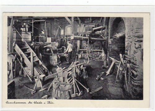 Eisenhammer bei Weida i. Thüringen gelaufen von 1938. Gute Erhaltung.