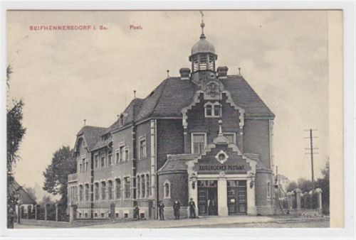 Seifhennersdorf in Sachsen. Post. 1909 Feldpost Leichter Stempeldurchdruck, sonst gut erhalten