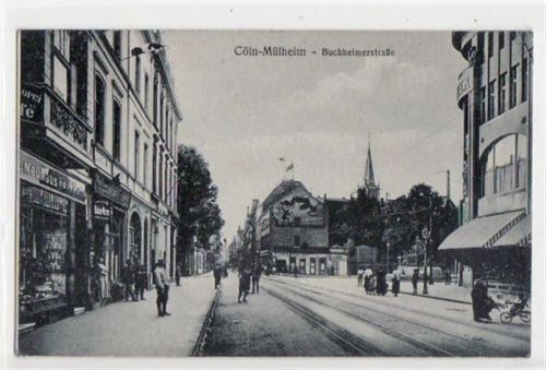 Köln Mülheim 901 Köln - Mülheim mit Buchheimerstraße. ungelaufen handschriftliches Datum von 1918. Gute Erhaltung.