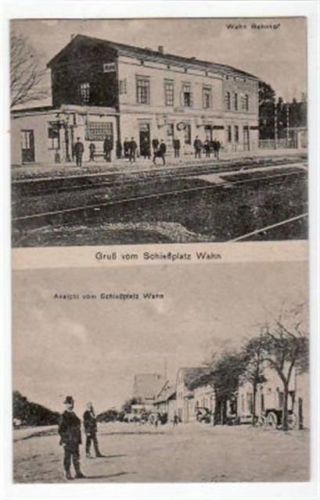 Köln Wahn 711 Köln - Wahn mit Bahnhof und Schießplatz ungelaufen Ecken mit Albumabdrücken, sonst gut erhalten