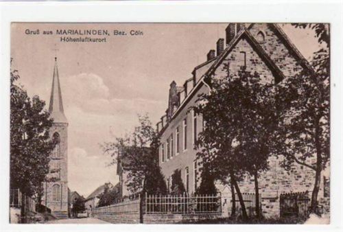 Marialinden mit Partie an der Kirche. Feldpost, mit Stempel von 1918. Gute Erhaltung.