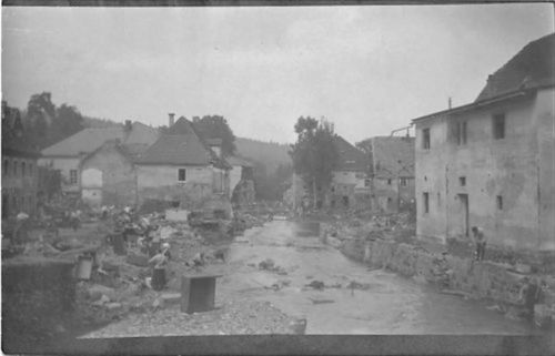 Kurort Berggießhübel Seltene Fotokarte Bad Berggießhübel. Partie bei der Wasserkatastrophe 1929. ungelaufen Gute Erhaltung.