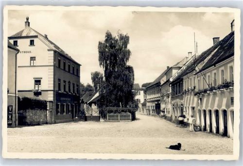 Oberviechtach Marktplatz, Apotheke, Gasthof Thammer