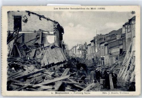 82000 Montauban - Nach der Überschwemmung 1930