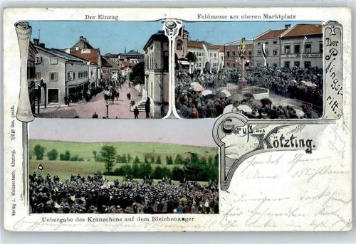 Kötzing Feldmesse am Marktplatz verziert