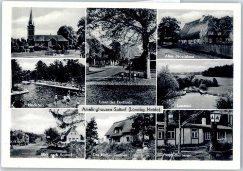 Amelinghausen Kirche, Schwimmbad Heidebad, Unter der Dorflinde, Altes Bauernhaus, Lopautal, Blick nach Sottorf, Das kleine Gasthaus, Jugendherberge