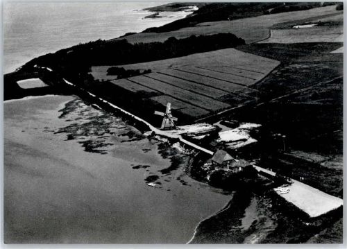 24395 W2342 Gelting , Angeln - Birk , Windmühle Charlotte , Fliegeraufnahme
