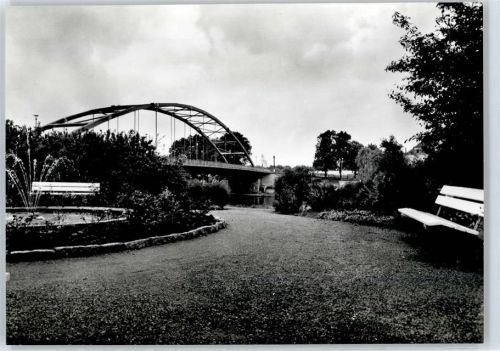 27318 W2812 Hoya , Weser - Brücke, Parkanlage