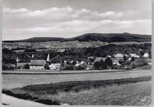 34346 W3510 Laubach , Kr Hann Münden - Teilansicht, Autobahnbrücke