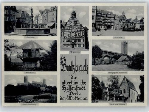 35510 W6308 Butzbach - Rathaus, Marktplatz