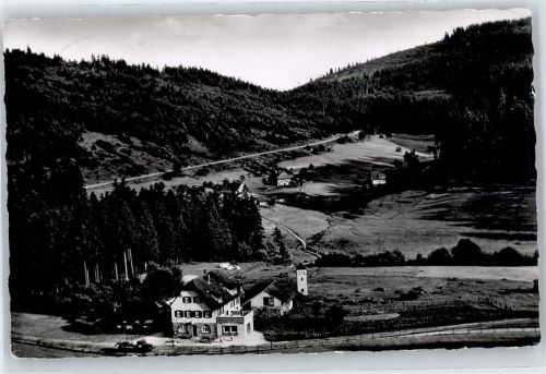 76571 W7560 Erbersbronn , Baden - Gasthaus zum grünen Wald , Fliegeraufnahme