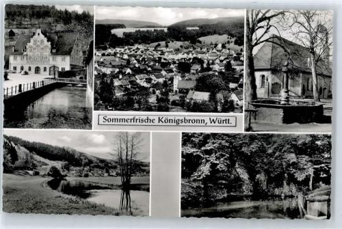 89551 W7923 Königsbronn , Württ - Fliegeraufnahme