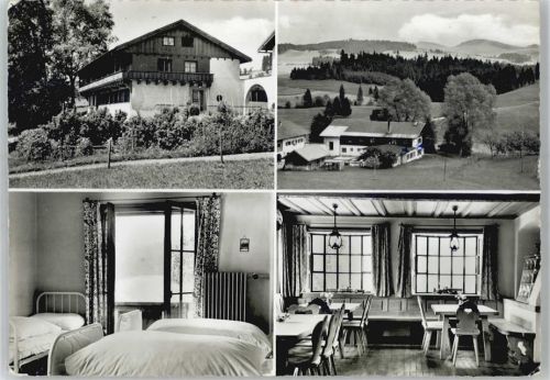 87496 W8961 Simmerberg , Allgäu - Jugenderholungsheim Ihlingshof , Marke entfernt